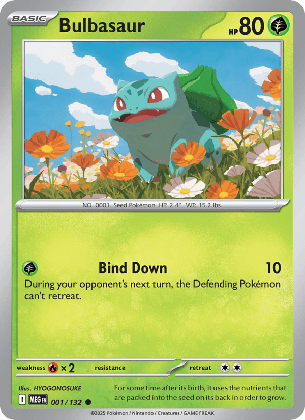 Bulbasaur — Pokémon card