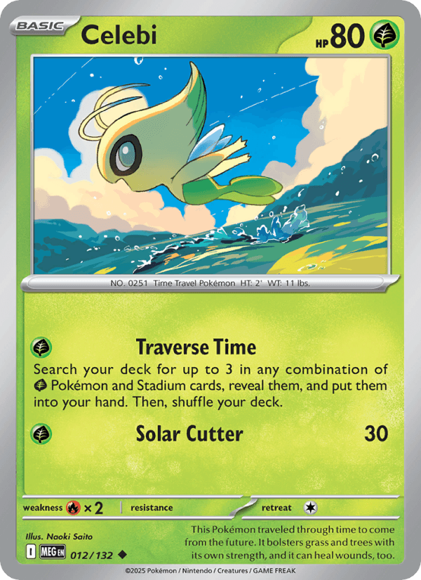 Celebi — Pokémon card