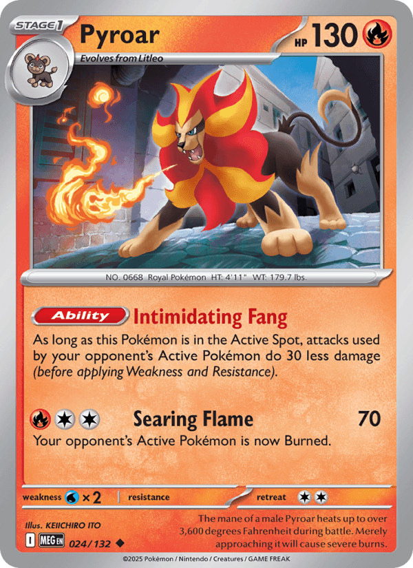 Pyroar — Pokémon card