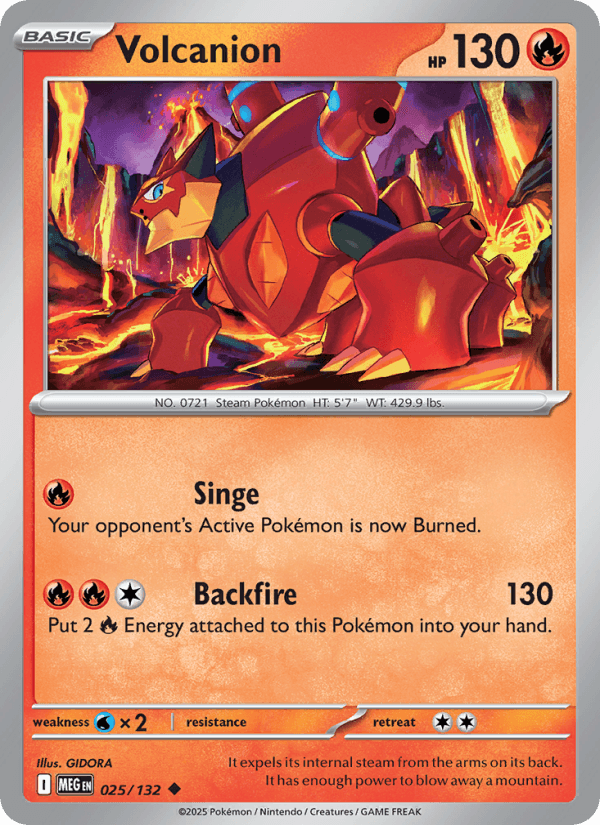 Volcanion — Pokémon card