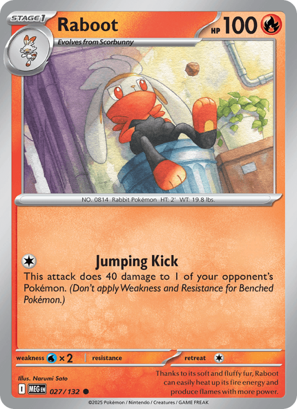 Raboot — Pokémon card