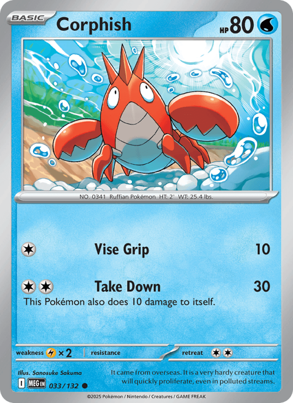 Corphish — Pokémon card