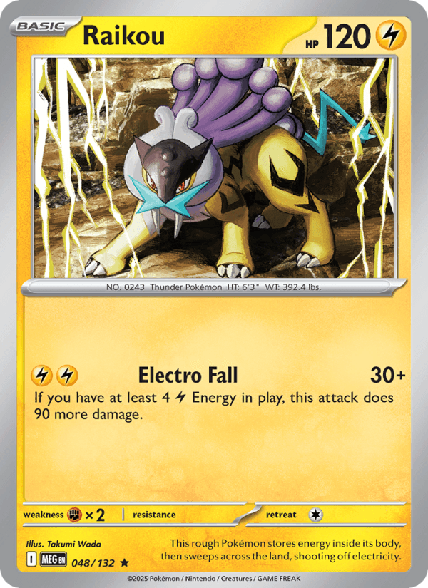 Raikou — Pokémon card