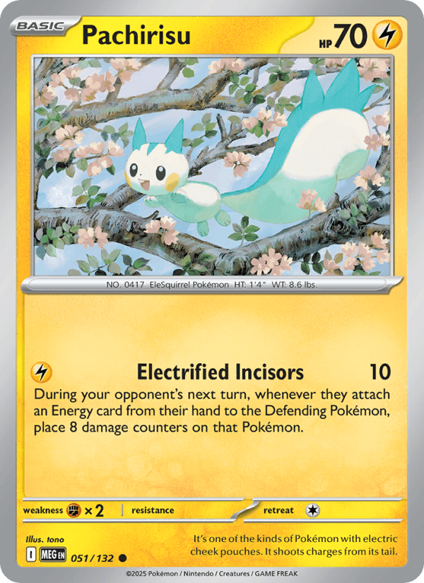 Pachirisu — Pokémon card