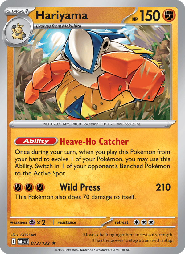 Hariyama — Pokémon card