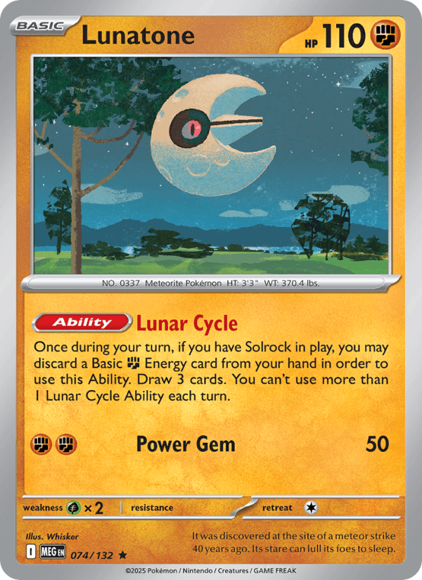 Lunatone — Pokémon card