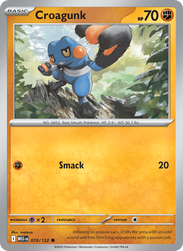 Croagunk — Pokémon card