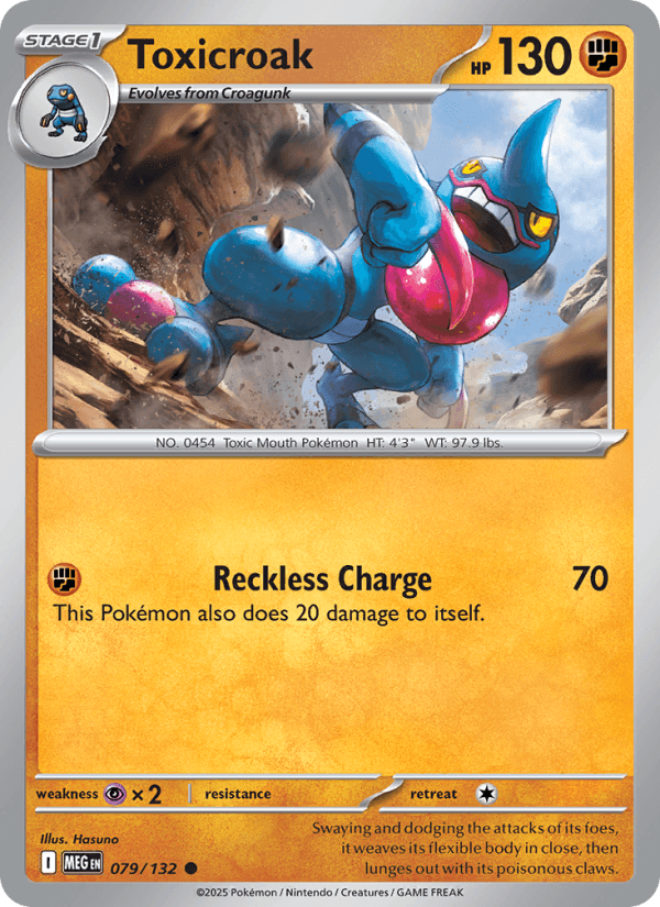 Toxicroak — Pokémon card