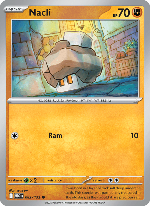 Nacli — Pokémon card