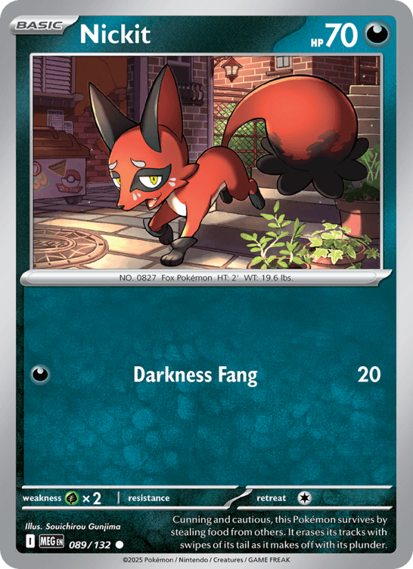 Nickit — Pokémon card
