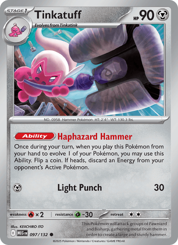 Tinkatuff — Pokémon card