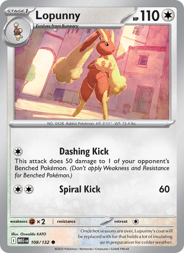 Lopunny — Pokémon card