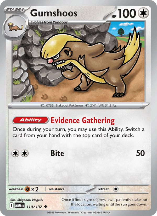Gumshoos — Pokémon card