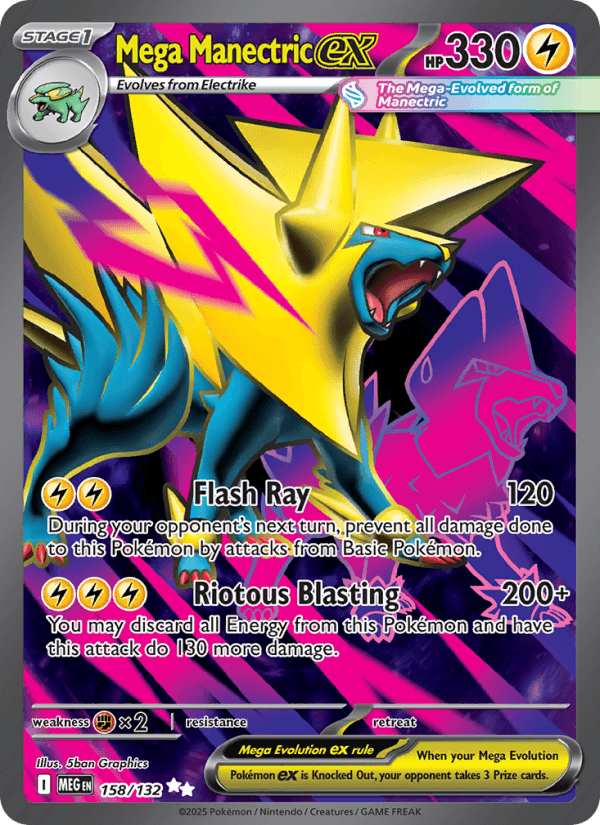 Mega Manectric ex — Pokémon card