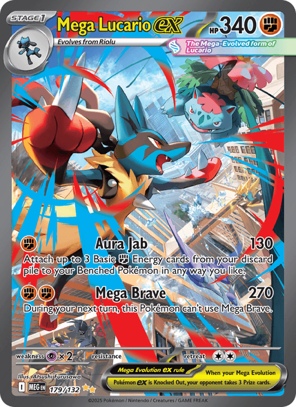 Mega Lucario ex — Pokémon card