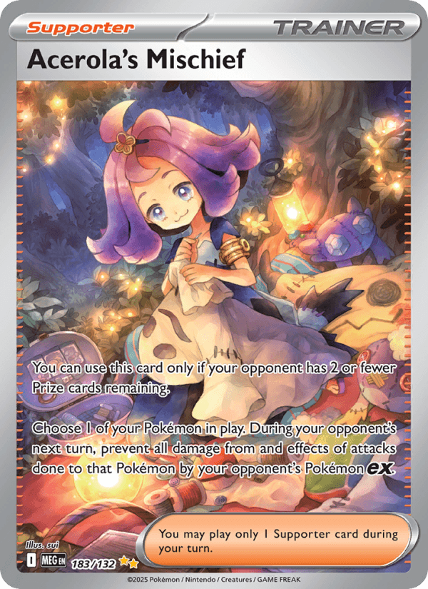 Acerola's Mischief — Pokémon card