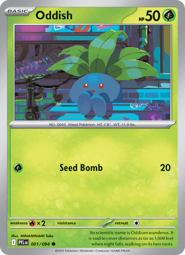 Oddish — Pokémon card