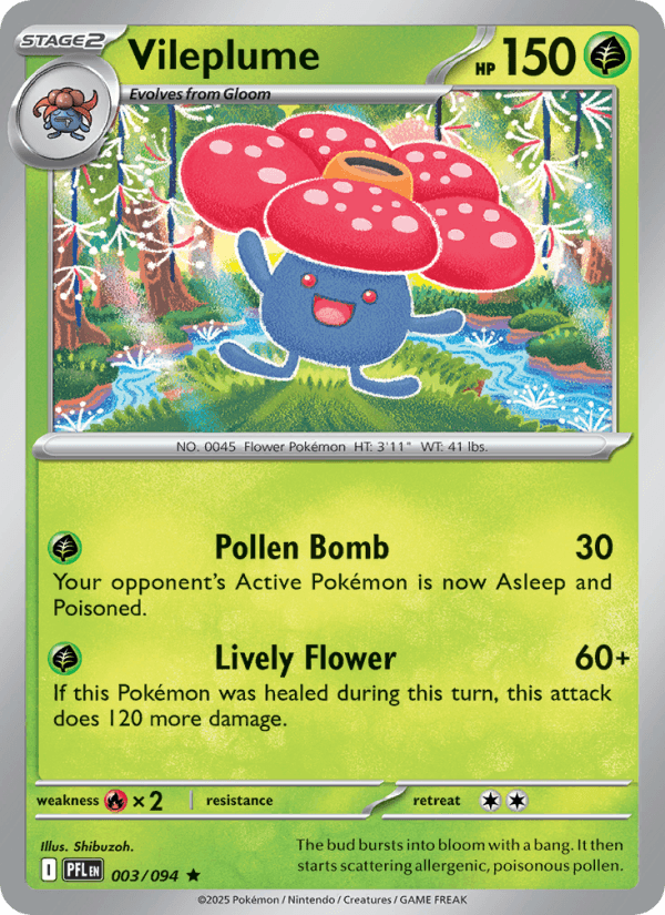 Vileplume — Pokémon card