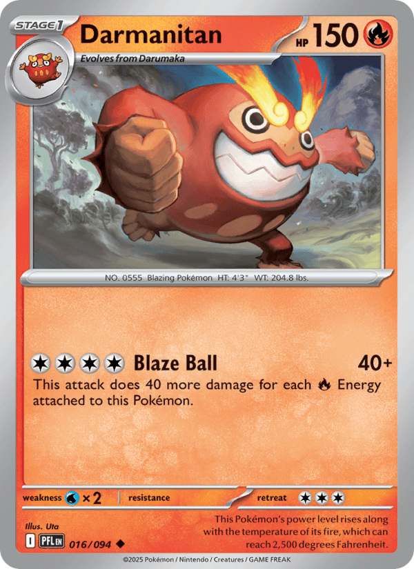 Darmanitan — Pokémon card