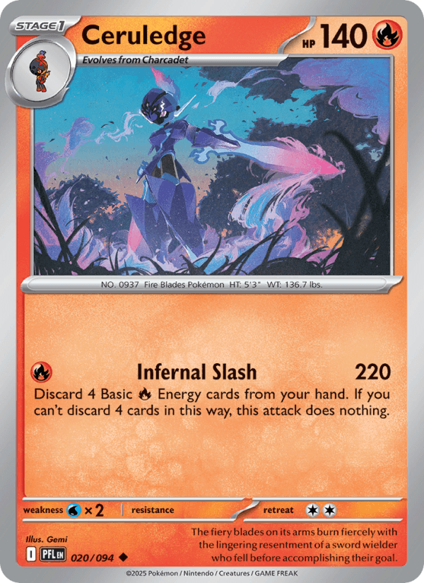Ceruledge — Pokémon card