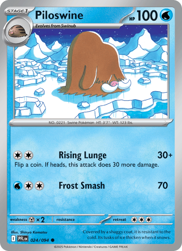 Piloswine — Pokémon card