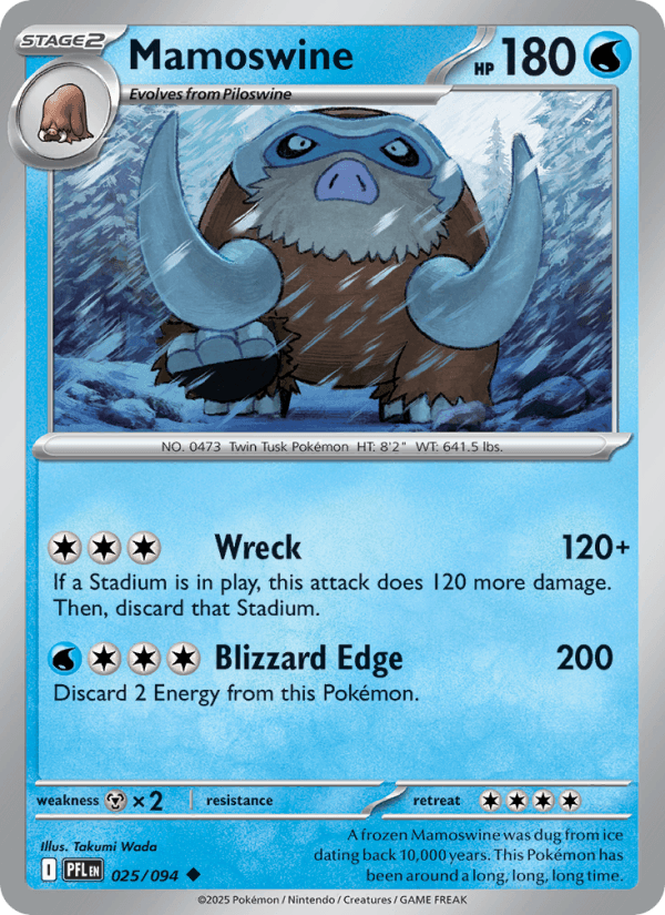 Mamoswine — Pokémon card