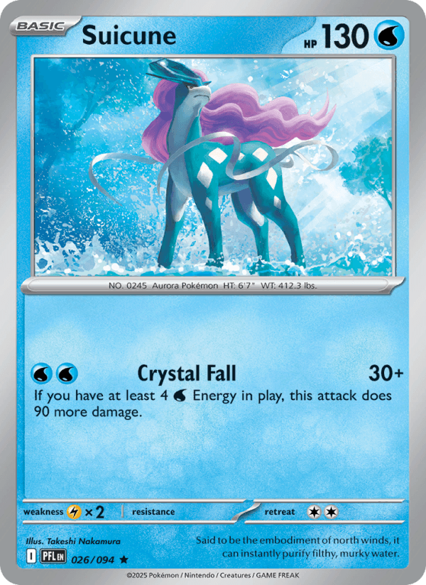 Suicune — Pokémon card