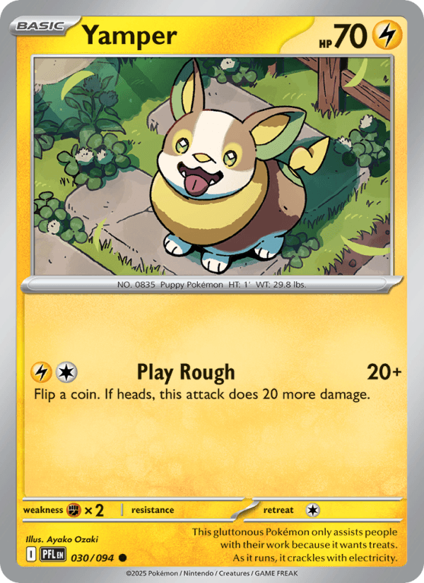Yamper — Pokémon card