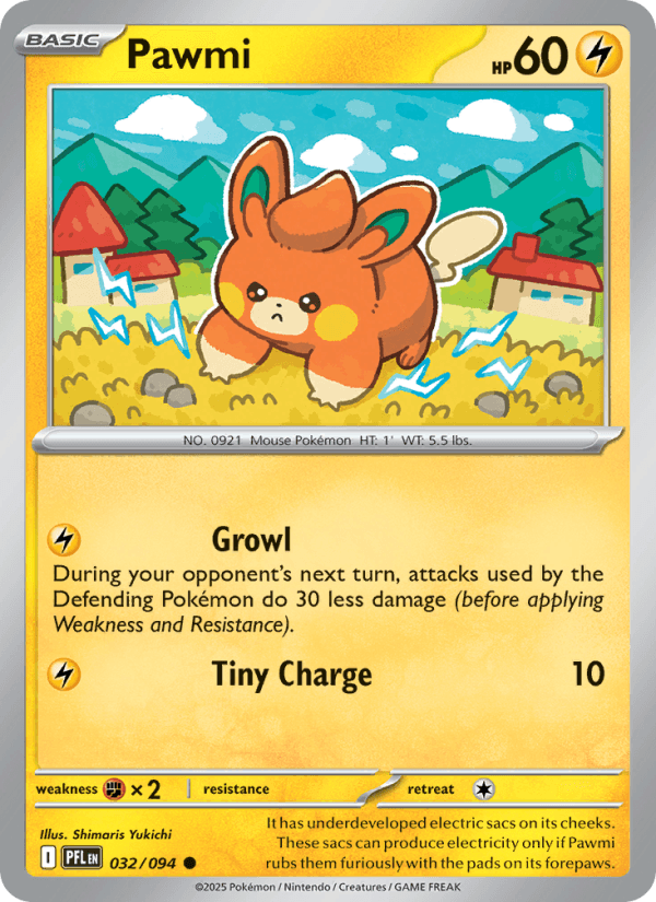 Pawmi — Pokémon card