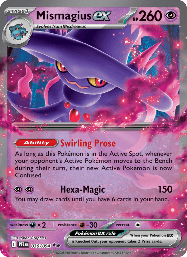 Mismagius ex — Pokémon card