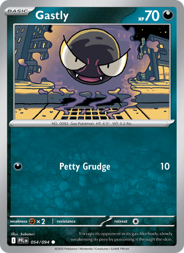 Gastly — Pokémon card
