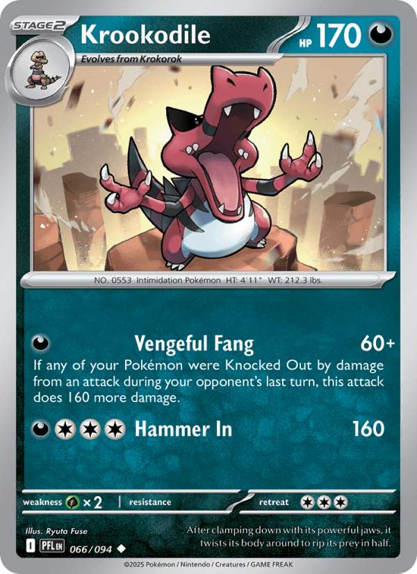 Krookodile — Pokémon card