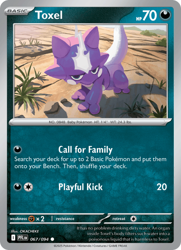 Toxel — Pokémon card