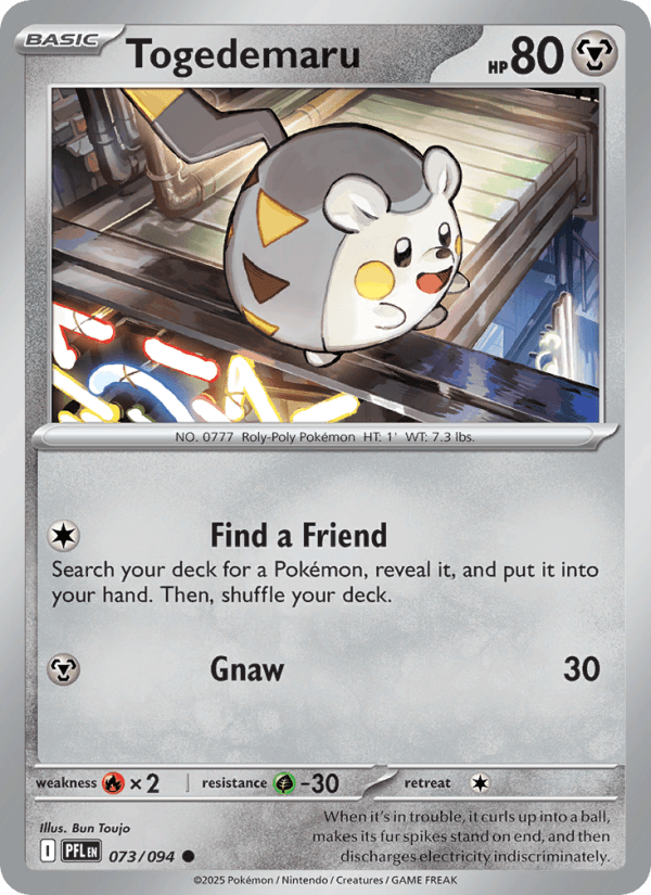 Togedemaru — Pokémon card