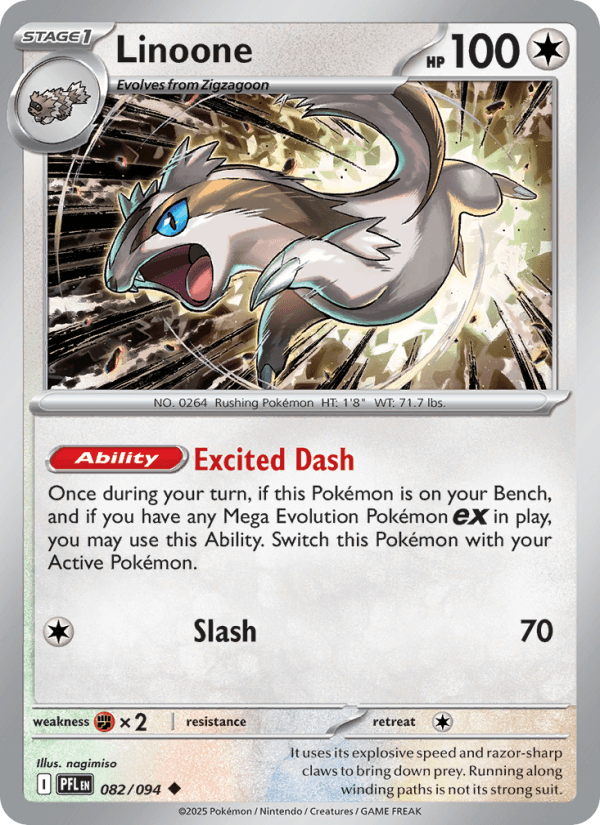 Linoone — Pokémon card