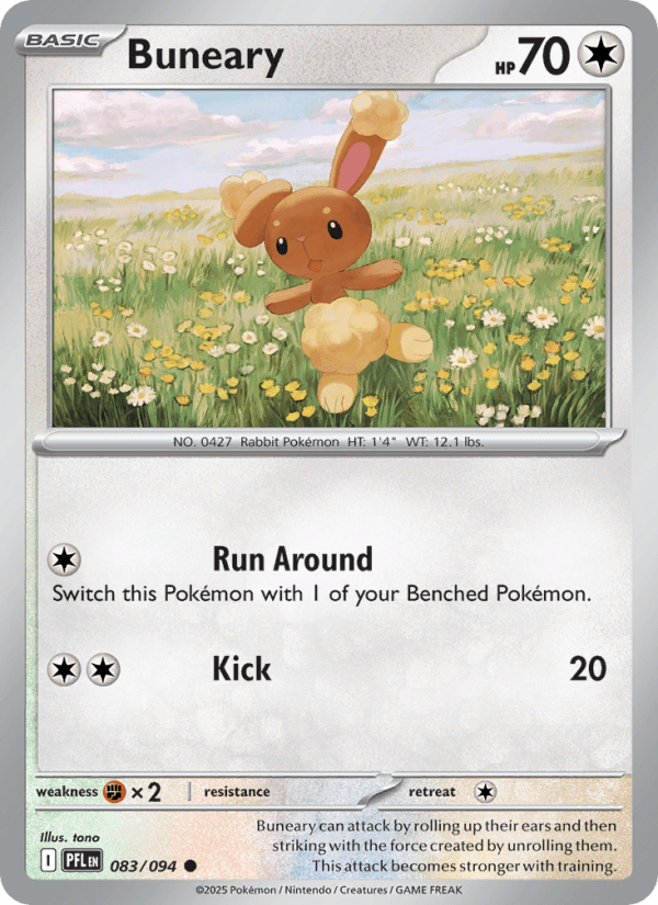 Buneary — Pokémon card