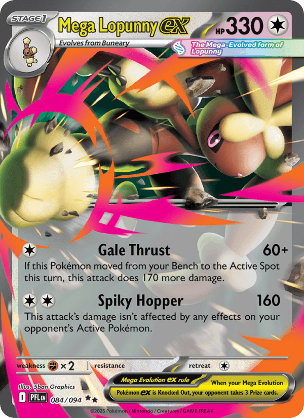 Mega Lopunny ex — Pokémon card