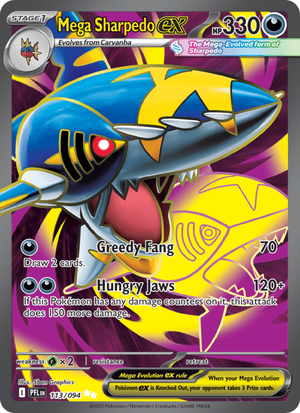 Mega Sharpedo ex — Pokémon card