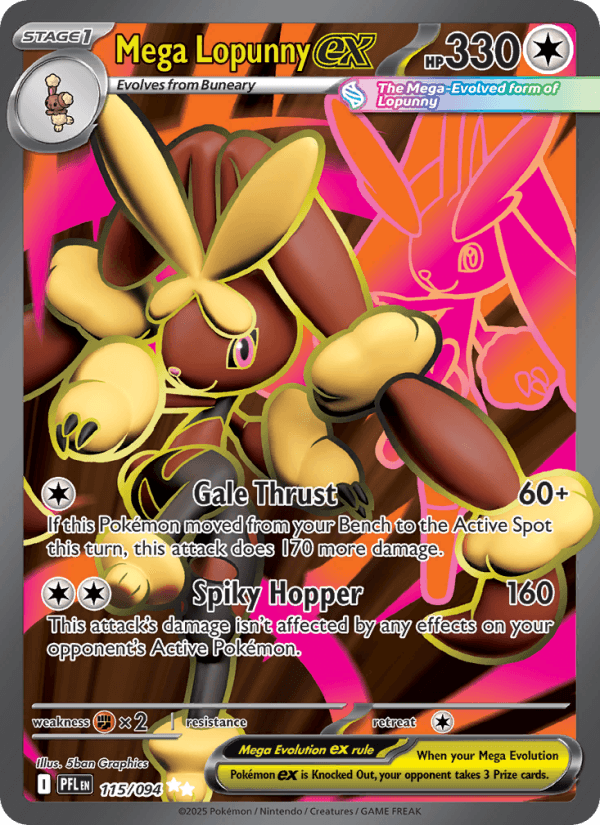 Mega Lopunny ex — Pokémon card