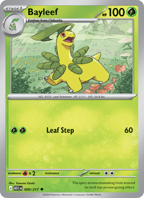 Bayleef — Pokémon card