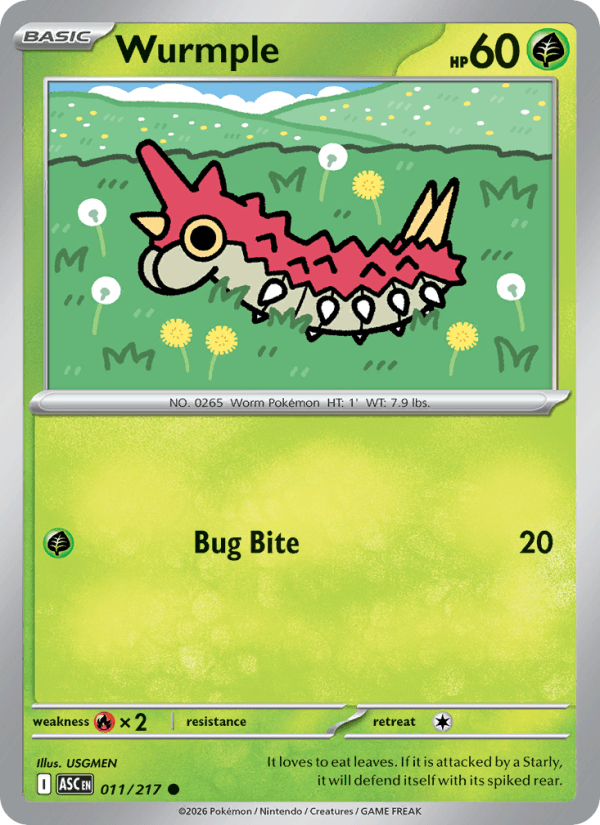 Wurmple — Pokémon card