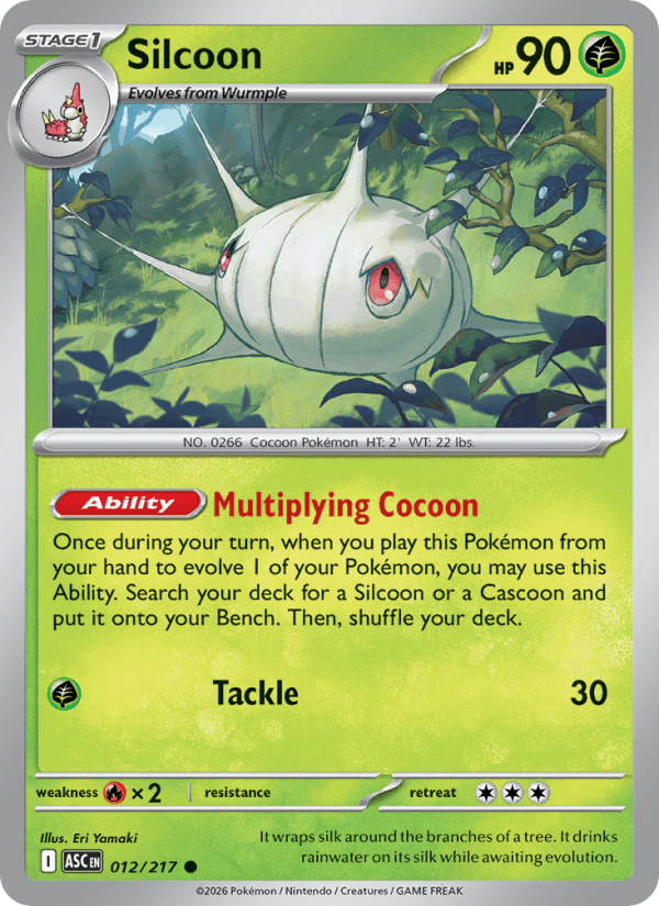 Silcoon — Pokémon card