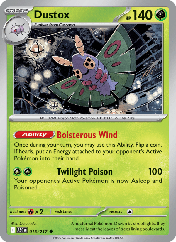 Dustox — Pokémon card