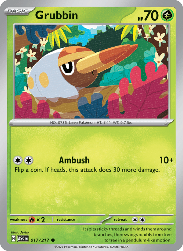 Grubbin — Pokémon card