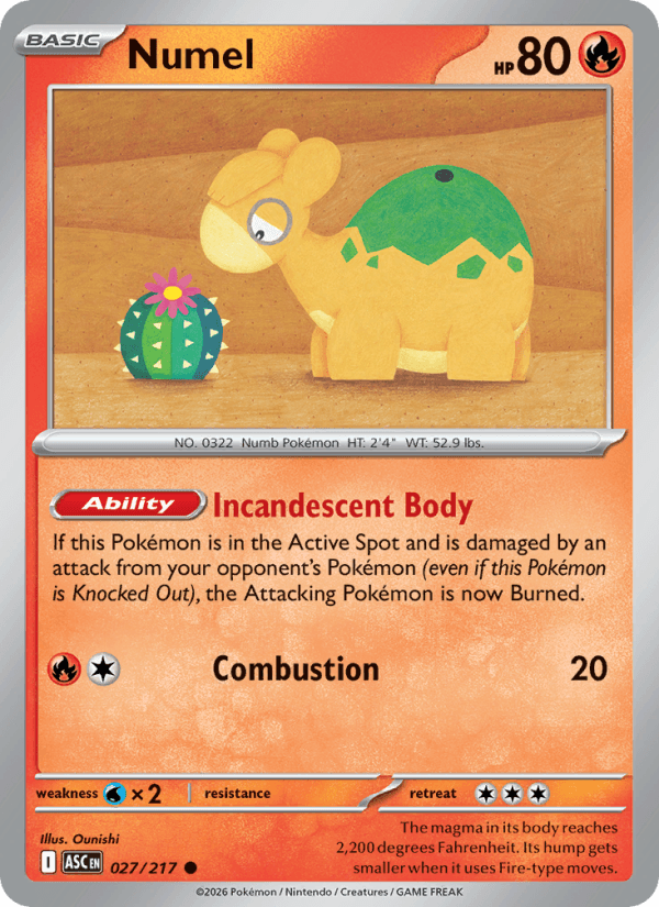Numel — Pokémon card