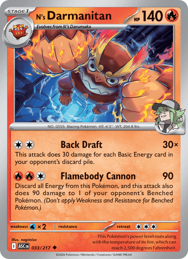 N's Darmanitan — Pokémon card