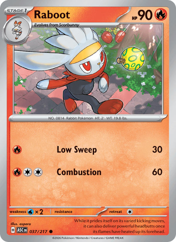 Raboot — Pokémon card