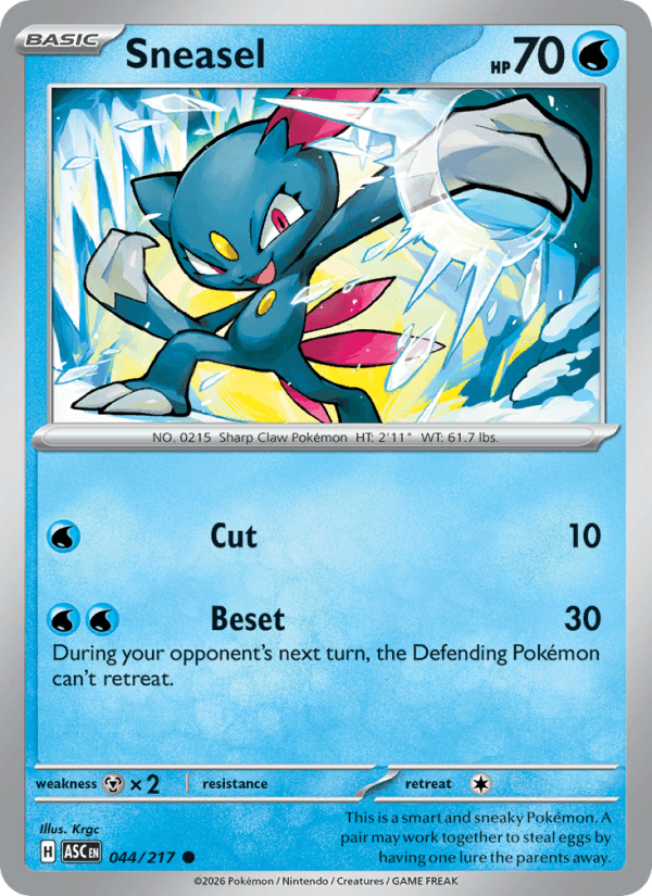 Sneasel — Pokémon card