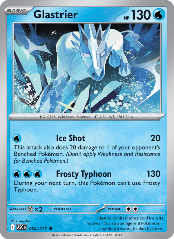 Glastrier — Pokémon card