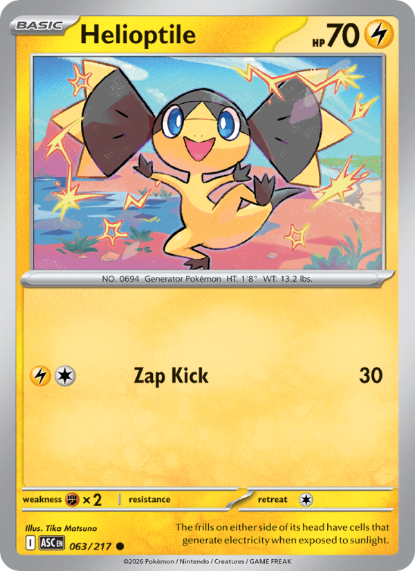 Helioptile — Pokémon card